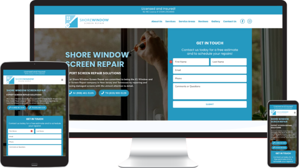JSMT Web Design & Digital Marketing | Shore Window Screen Repair