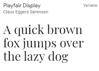 playfair-display